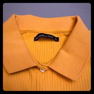 Gold/Yellow Button down Polo